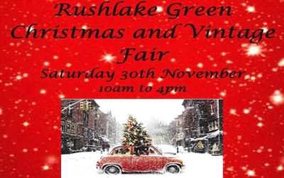 VINTAGE RUSHLAKE GREEN CHRISTMAS