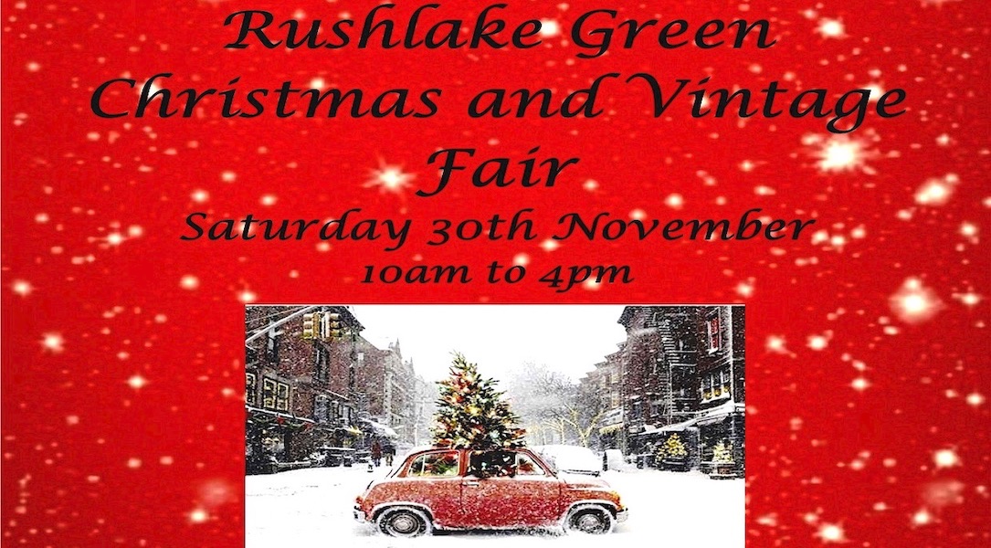 VINTAGE RUSHLAKE GREEN CHRISTMAS