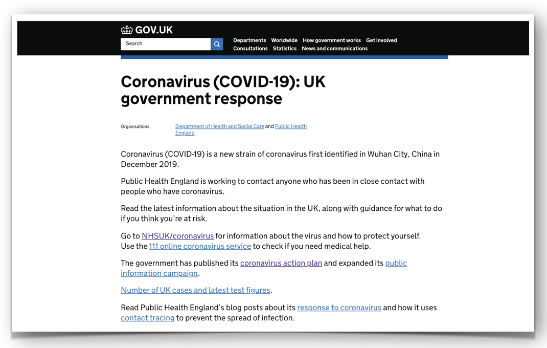 CALM ADVICE ON COVID-19