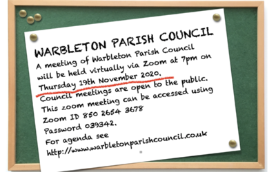 WARBLETON PARISH COUNCIL MEETING