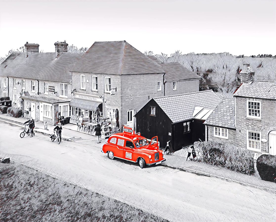 EATING AND DRINKING AND MEETING UP WITH FRIENDS ON THE GREEN