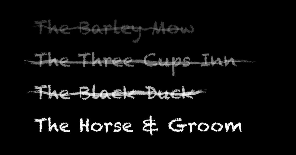 COMMUNITY GROUP TO PROTECT THE HORSE & GROOM