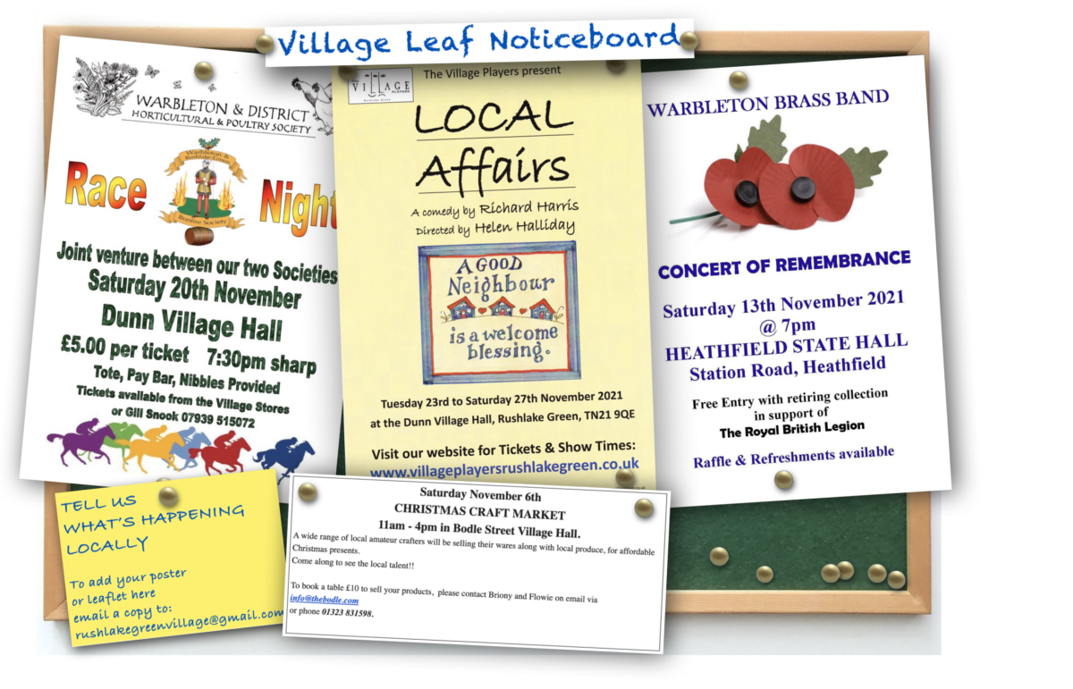 WHAT’S ON the NOTICE BOARD