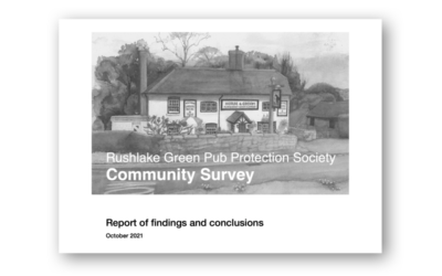 COMMUNITY SURVEY CONFIRMS STRONG SUPPORT FOR PUB IN RUSHLAKE GREEN