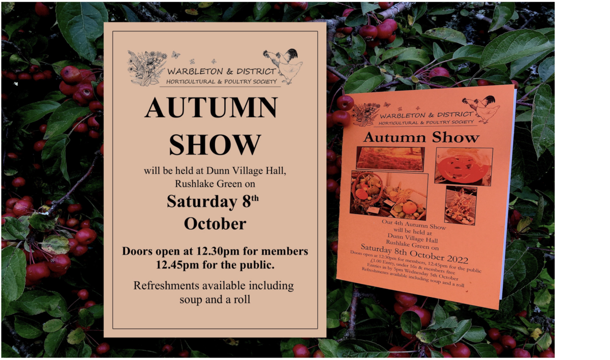 THE AUTUMN SHOW IS BACK