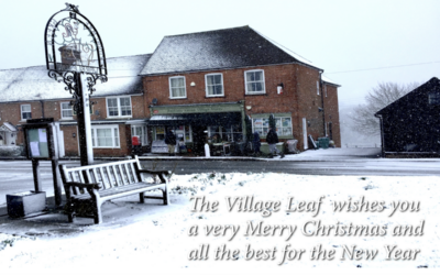 MERRY CHRISTMAS FROM THE VILLAGE LEAF