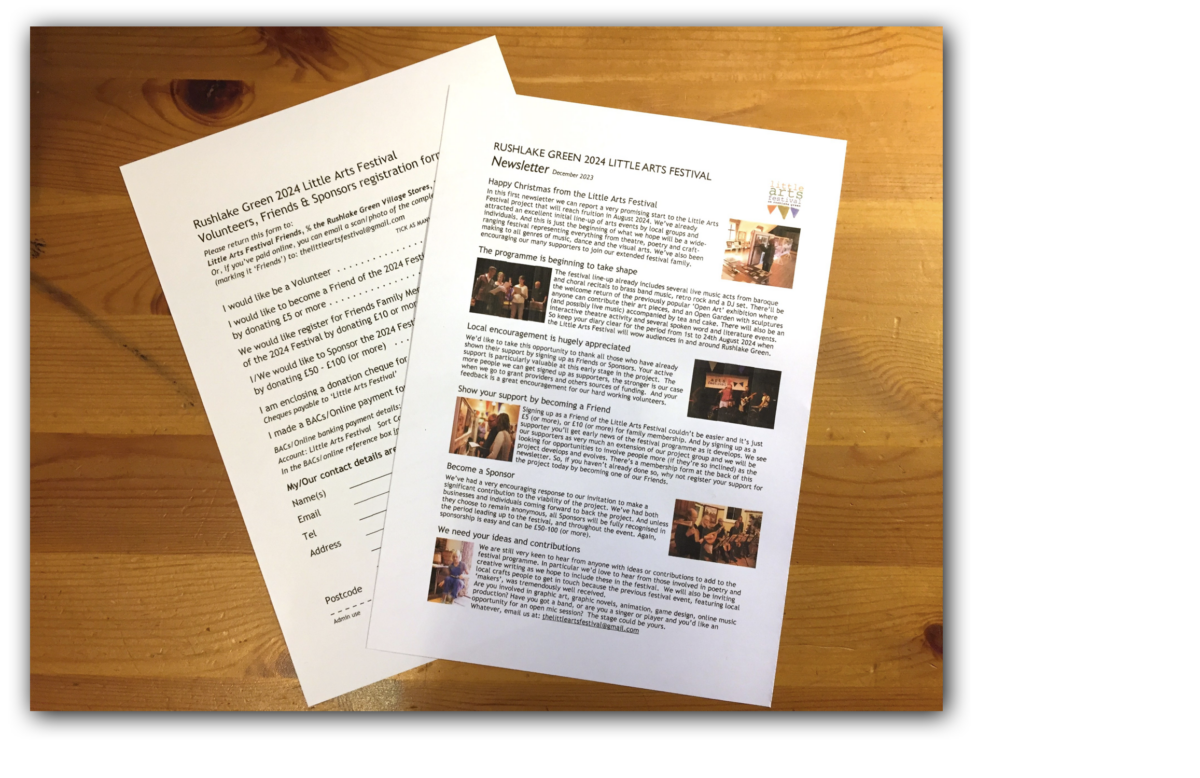 LATEST NEWS FROM THE LITTLE ARTS FESTIVAL GROUP